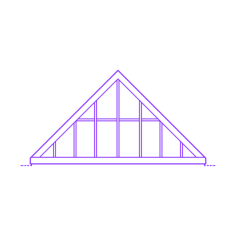 Buildings Skylights Pitched Double 45 Degree Engraving Svg Design, Free Vectors File